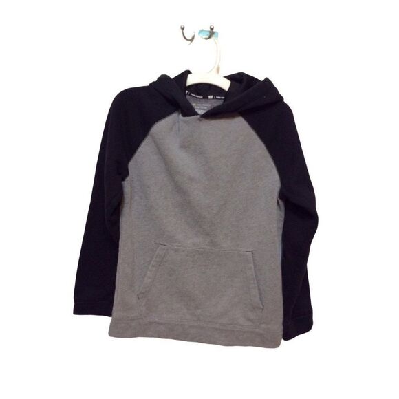 TEK Gear Hooded Pullover Large(14-16) Grey Black Cotton/Polyester - Picture 1 of 3
